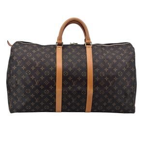 Louis Vuitton LV Monogram Keepall 55 Duffle Boston Bag